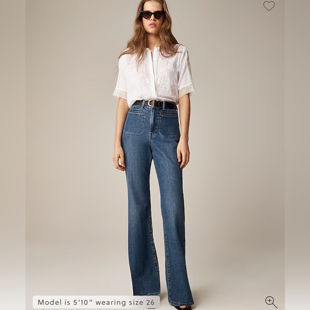 NWT J Crew Vintage Flare High Rise Jean Denim Wash sz 29